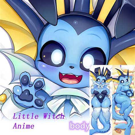 Dakimakura Anime VAPOREON Funda De Almohada De Cuerpo De Tama O Real