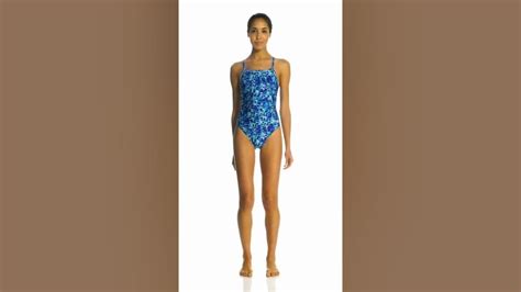 Speedo Optical Burst Flyback One Piece Swimsuit Youtube