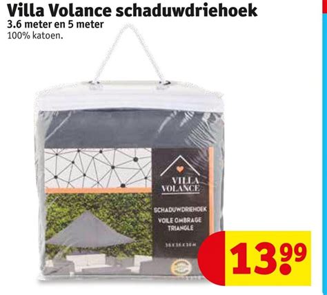 Villa Volance Schaduwdriehoek Kruidvat Mei