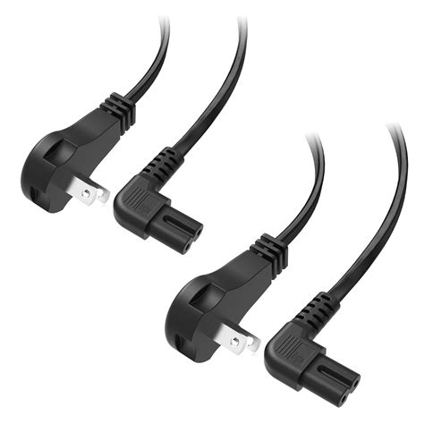 Etl Listed Cable Matters 2 Pack 2 Prong Right Angle Tv