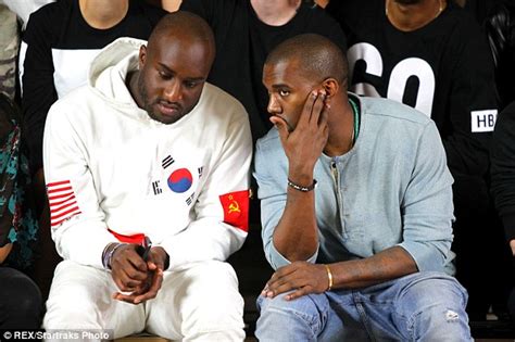 New York Fashion Week Kanye West Checks Out His Fashion Partner Hood By Air Daily Mail Online