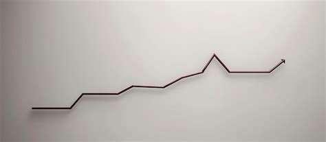 A Simple Elegant Line Graph In Maroon Ascending On A Pale Gray Backdrop