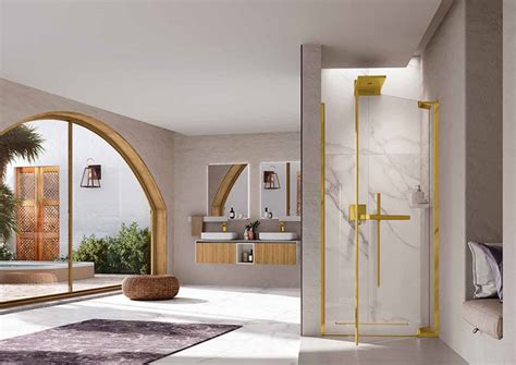 Recessed Luxury Shower Doors Luxury Finish Pivot Shower Doors