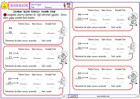 S N F Matematik Karma Lemi Sonucu Tahmin Etme Etkinli I Meb Ders