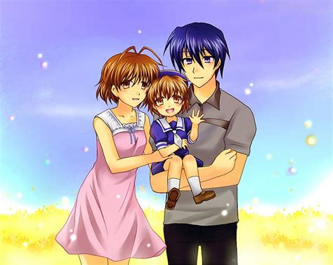 Clannad Nagisa And Tomoya And Ushio