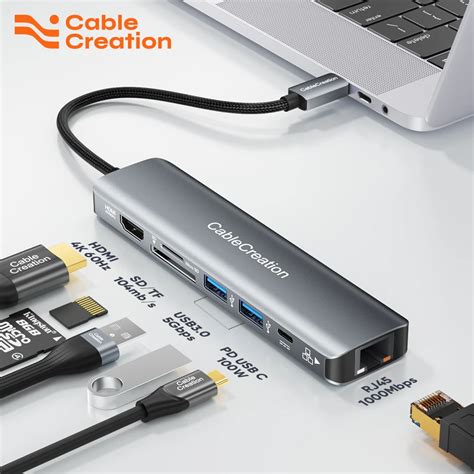 Cablecreation In Usb Type C Hub Converter With Hdmi K Hz