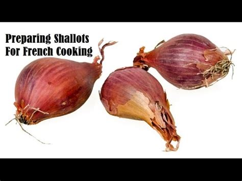 How To Peel And Cut Shallots French Cooking Techniques YouTube