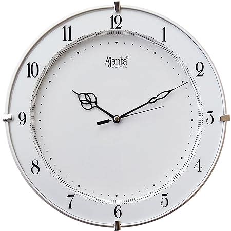 Buy Ajanta Plastic Abstract Wall Clock Cm X Cm X Cm White