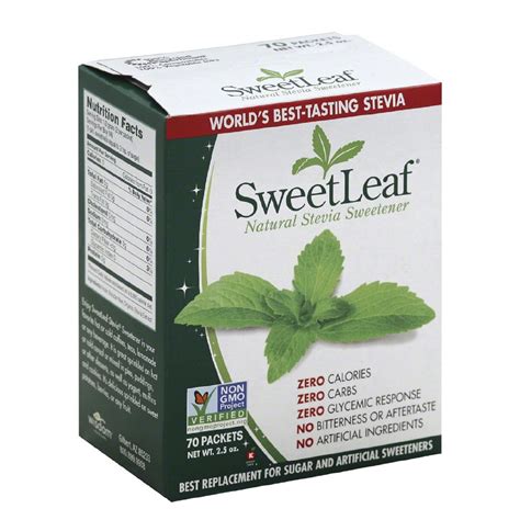 Sweetleaf Stevia Sweetener 70 Packets Carlo Pacific