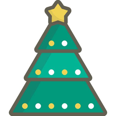 Christmas Tree Icon Special Lineal Color