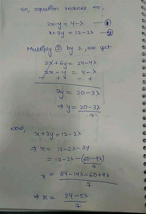 Using Matrices Solve The Following System Of Equation 2x 3y 5z 11 3x 2y 4z 5 X