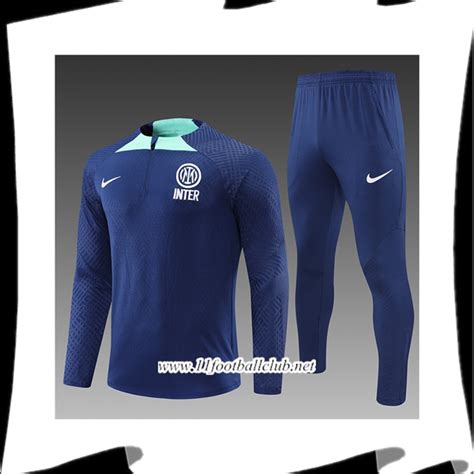 Soldes Ensemble Survetement De Foot Inter Milan Enfant Bleu