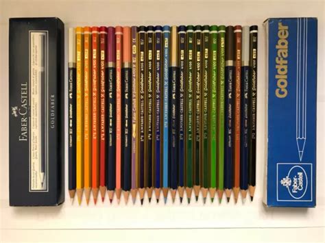 Vintage Colored Pencils A W Faber Castell Goldfaber Made In