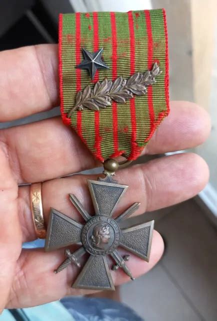 Croix De Guerre Eisernes Kreuz M Daille Militaire Star In