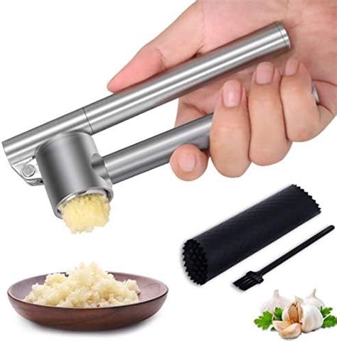 Amazon Garlic Press Stainless Steel Garlic Mincer Crusher