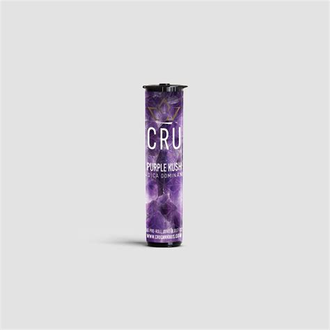 Cru Cannabis Purple Kush 0 5g Indica Pre Roll Leafly