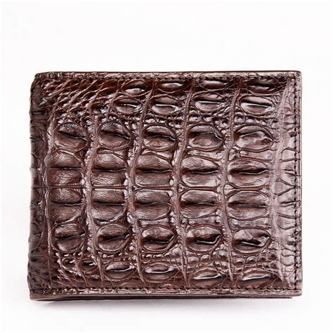 Classic Alligator Wallet, Genuine Alligator Skin Wallet for Men