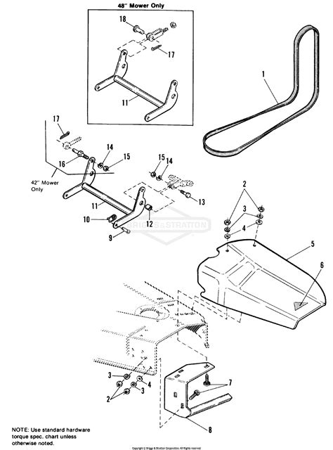 Simplicity 1690501 42 Rotary Mower Parts Diagram For 42 And 48