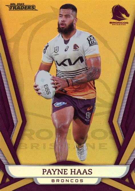 Nrl Traders Gold Pearl Specials Gs Payne Haas Brisbane