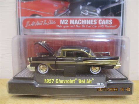 1957 Chevrolet Bel Air Chase Post 101123 Closeup Hot Wheels Mattel Creations