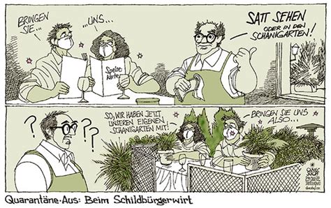 Oliver Schopf Politische Karikatur Sterreich Regierung Nehammer Kogler