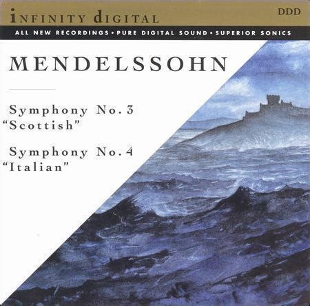 Mendelssohn Symphony Scottish Italian Cd Disc Art Only