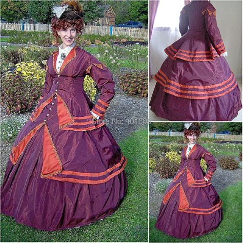 1860s Victorian Corset Gothic Civil War Southern Belle Ball Gown Dress