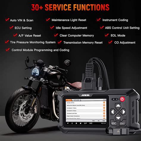 ANCEL MT500 OBD2 MOTORCYCLE SCANNER ALL SYSTEMS OBD DIAGNOSTIC TOOL