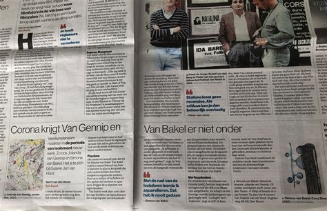 Brabants Dagblad 23 Oktober 2020 Jan Van Hoof Galerie