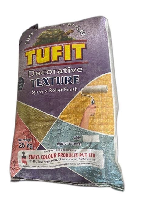 Tufit Roller Spray Texture Putty 25Kg At Rs 1050 Bag In Chennai ID