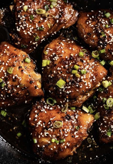 Sweet And Sticky Sesame Chicken Thighs The Mad Table