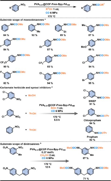 Scope Of Pva 0 31 Cof Pren Bpy Pd 160 Catalyzed Reductive Download Scientific Diagram