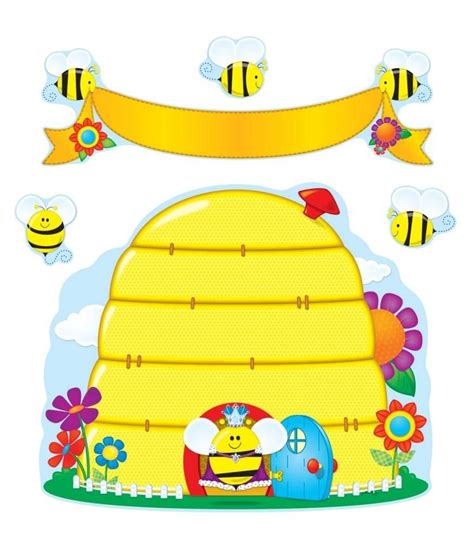 Busy Bees Bulletin Board Set Bee Themed Classroom Bee Bulletin Boards Bee Classroom