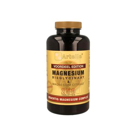 Magnesium Bisglycinaat Citraat 250 Tabletten Artelle Bik Bik