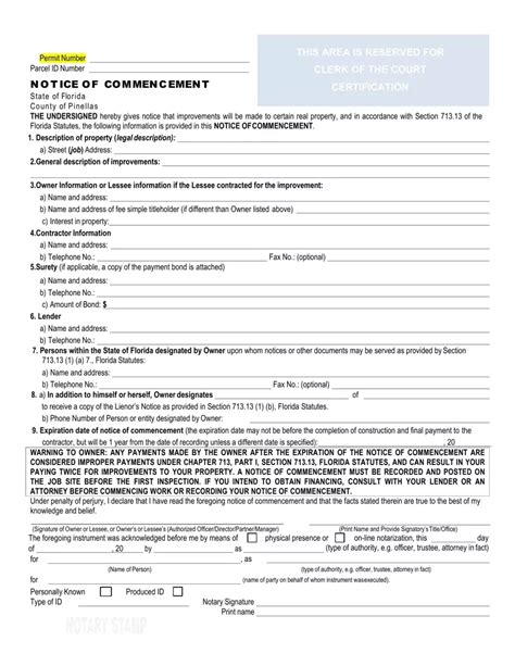 Pinellas County Notice ≡ Fill Out Printable Pdf Forms Online