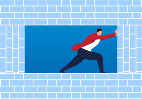 Best Pushing Wall Illustrations Royalty Free Vector Graphics And Clip