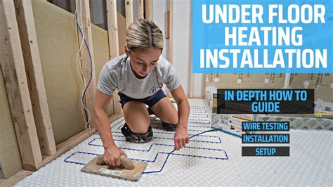 How To Install Heated Floors For Tile Youtube