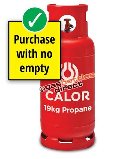 19kg Propane Calor Gas New Bottle From Rent Free Gas Cylinders
