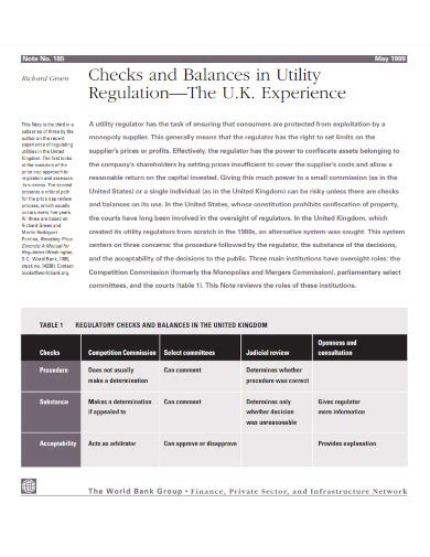 Checks and Balances - Examples, PDF | Examples