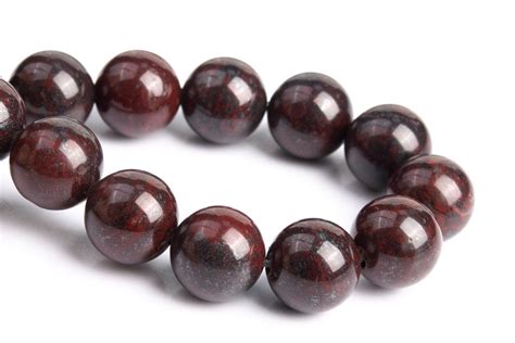 Dark Red Brecciated Jasper Beads Grade Aaa Genuine Natural Etsy