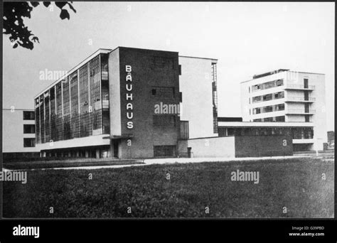 Bauhaus Building Walter Gropius Dessau Hi Res Stock Photography And