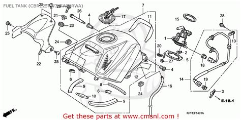 Honda Cbr125rw 2007 7 European Direct Sales Fuel Tank Cbr125rw7rw9