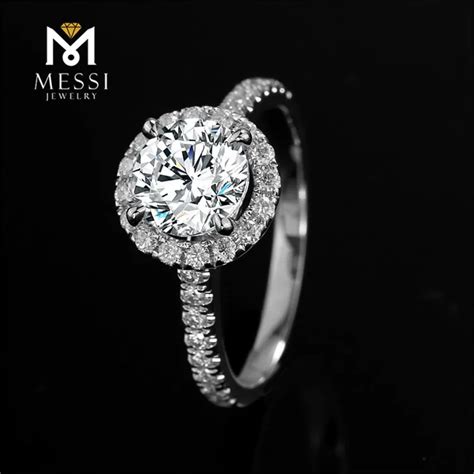 Messi Jewelry Messi Gems 1 Carat Vvs Def Moissanite Diamond Ring 14k ...