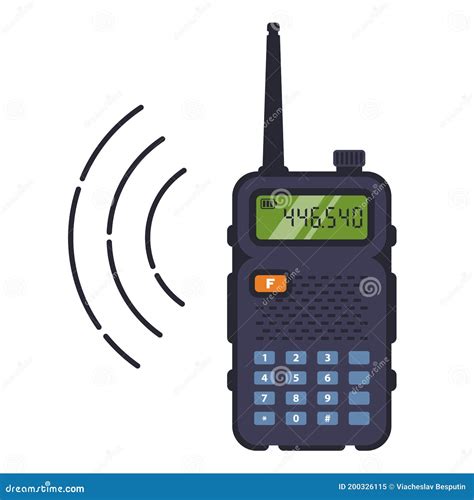 Walkie talkie Negro Con Antena Para La Comunicación a Distancia