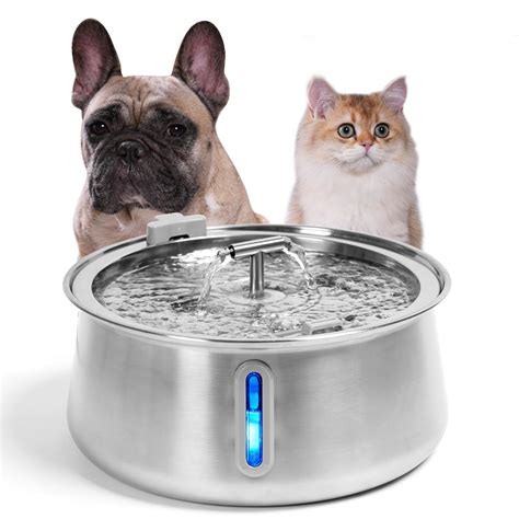 Pawque Stainless Steel Cat Water Fountain Inside 40l105gal