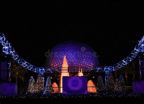 Epcot Christmas Decorations Editorial Photo Image Of Tree Front