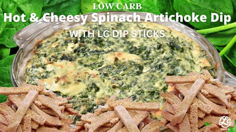 Low Carb Hot Cheesy Spinach Artichoke Dip With LC Bagel Chips The Low Carb Foods LLC Community