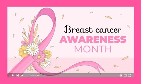 Free Vector Breast Cancer Awareness Month Youtube Thumbnail