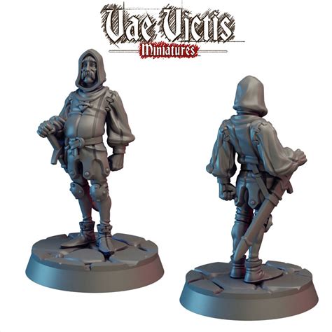 Tired Old Guard 2832mm Mini Vae Victis Dnd Townsfolk Fighter Human Pathfinder Ttrpg Male