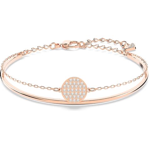 Lélégance Intemporelle Du Bracelet Jonc Rose Doré Ginger De Swarovski